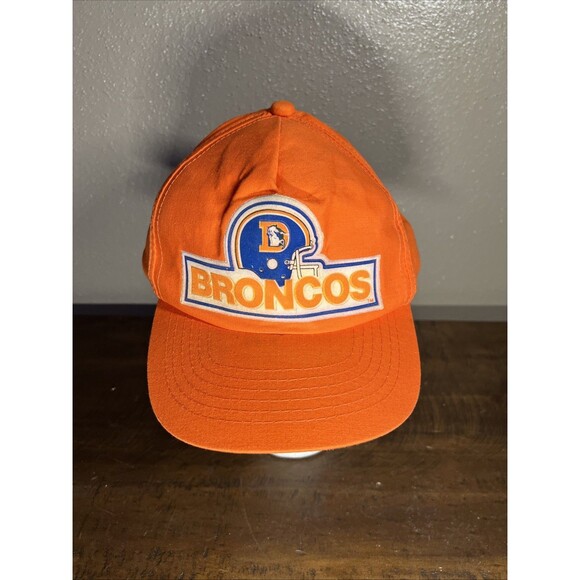Vintage Orange Denver Broncos Snapback NFL Licensed Drew Pearson Hat Cap Korea - Picture 1 of 7